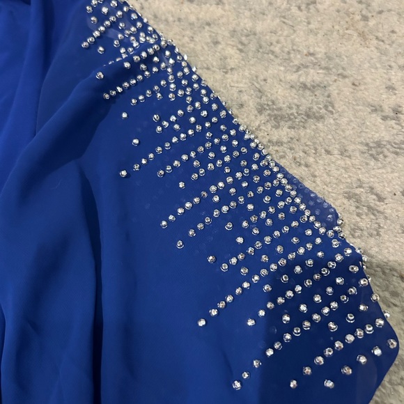 Blue MSK Dress with Diamond Detailing - Picture 3 of 5